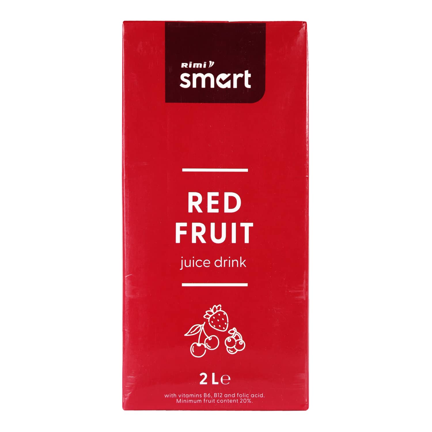 Raudonų vaisių sulčių gėrimas RIMI SMART, 2 l