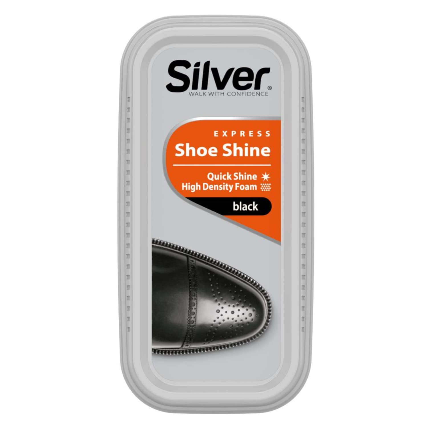 Shoe sponge SILVER SHINE, black