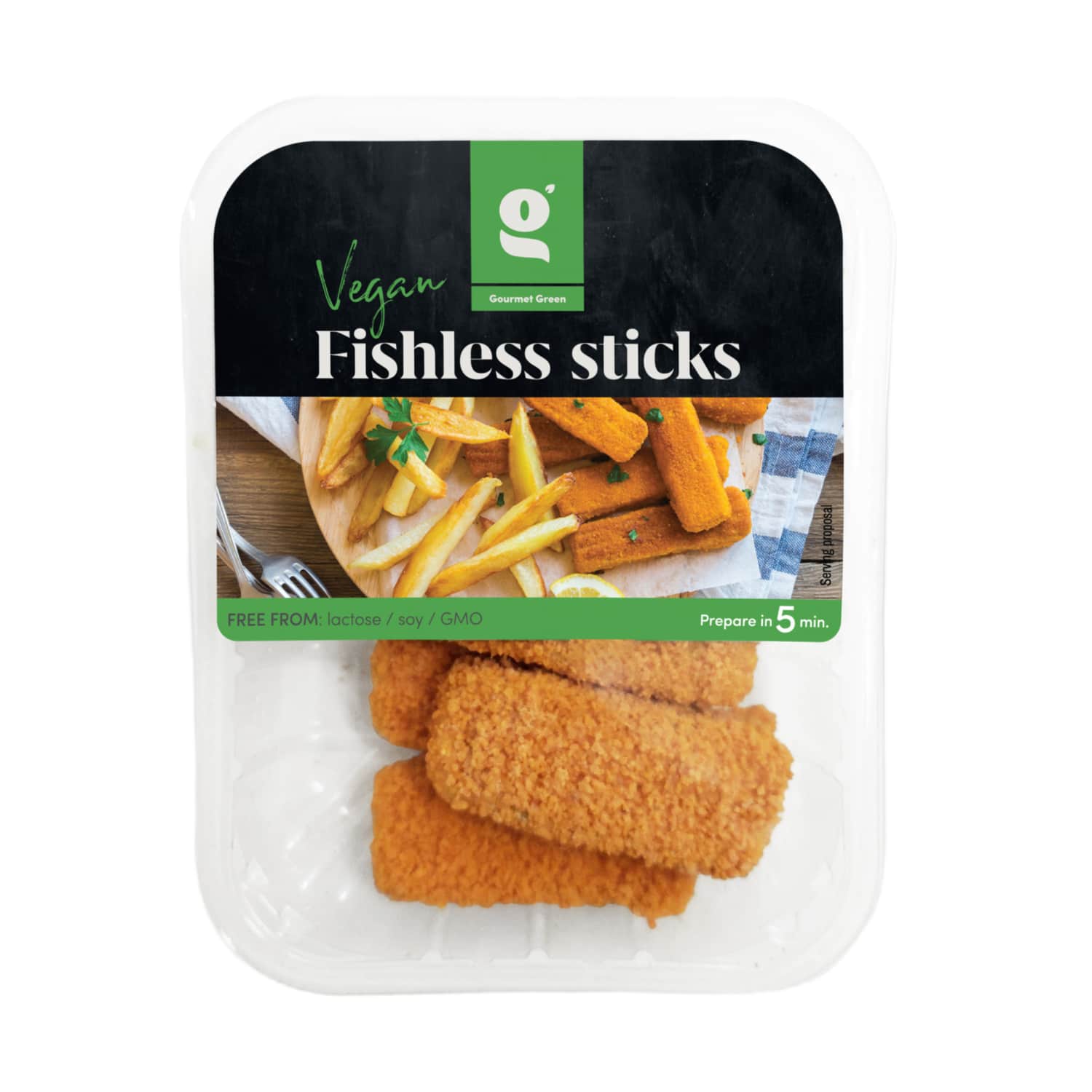Augal. kilmės piršteliai GOURMET GREEN, 150 g