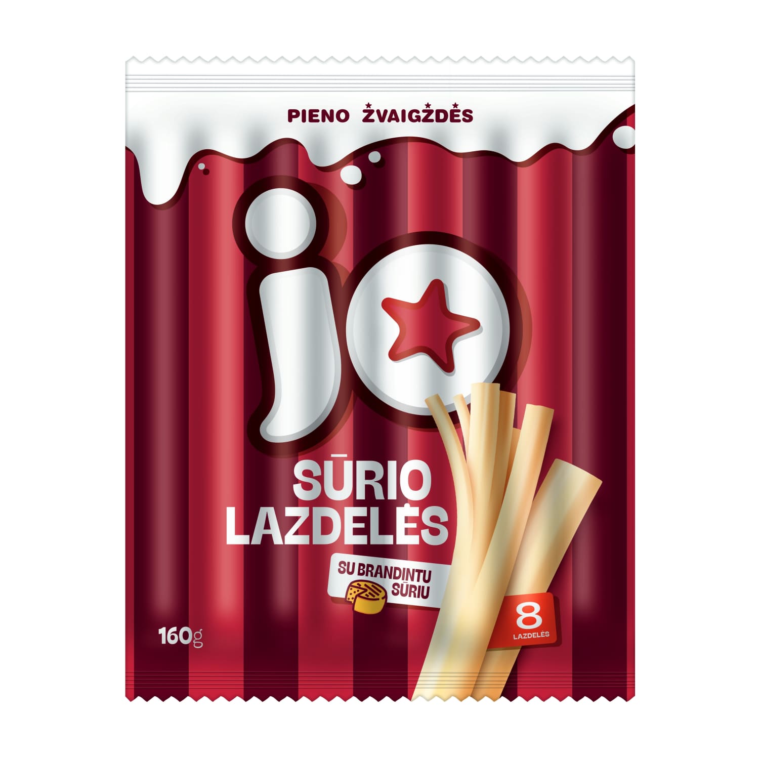 Cheese sticks JO with Gouda cheese, 40%, 160 g