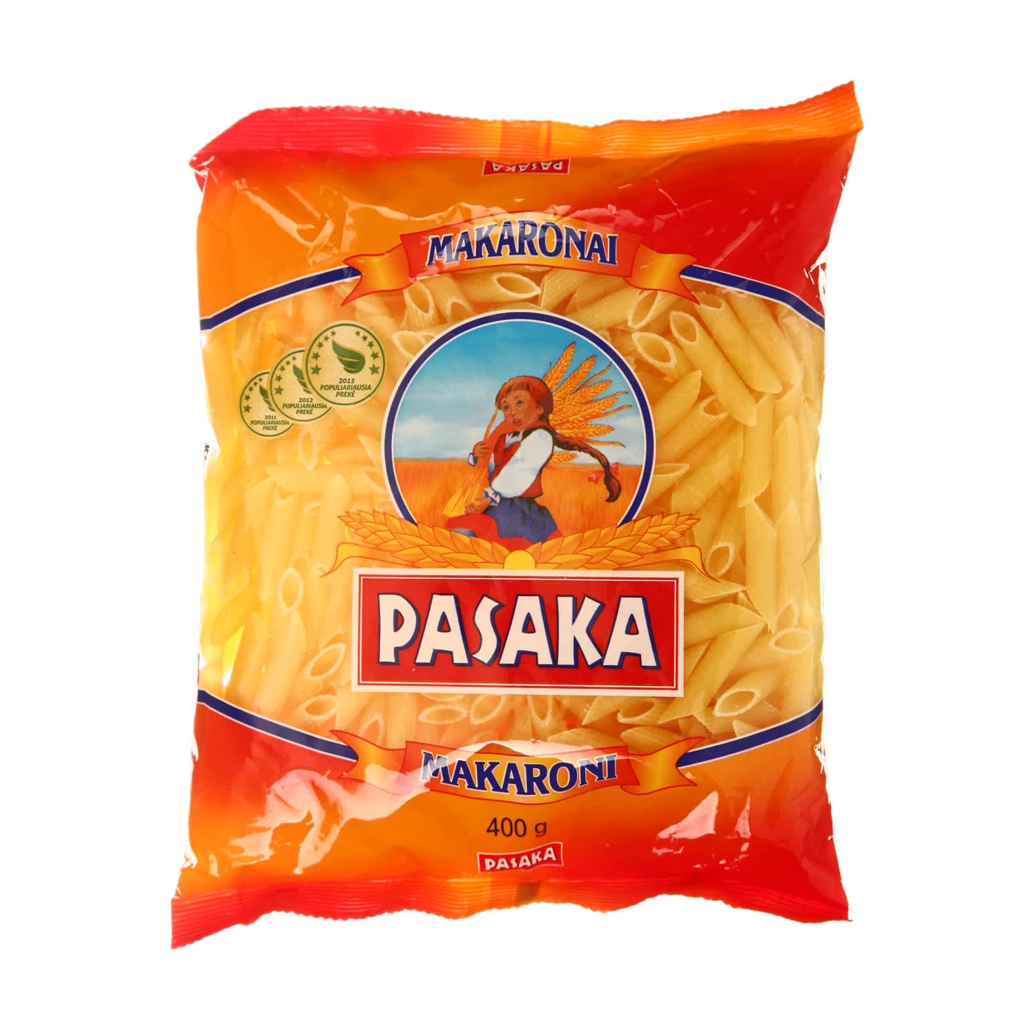 Makaronai PASAKA, vamzdeliai, 400 g