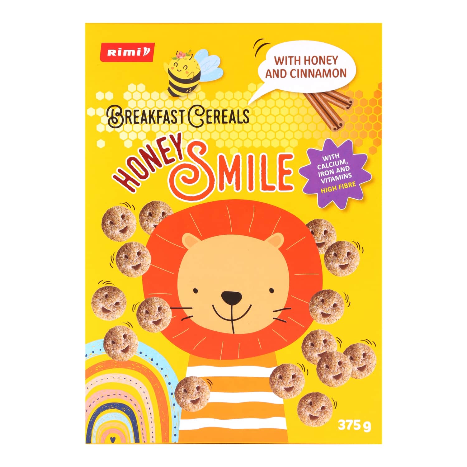 Cereal RIMI with honey and cinnamon, 375 g