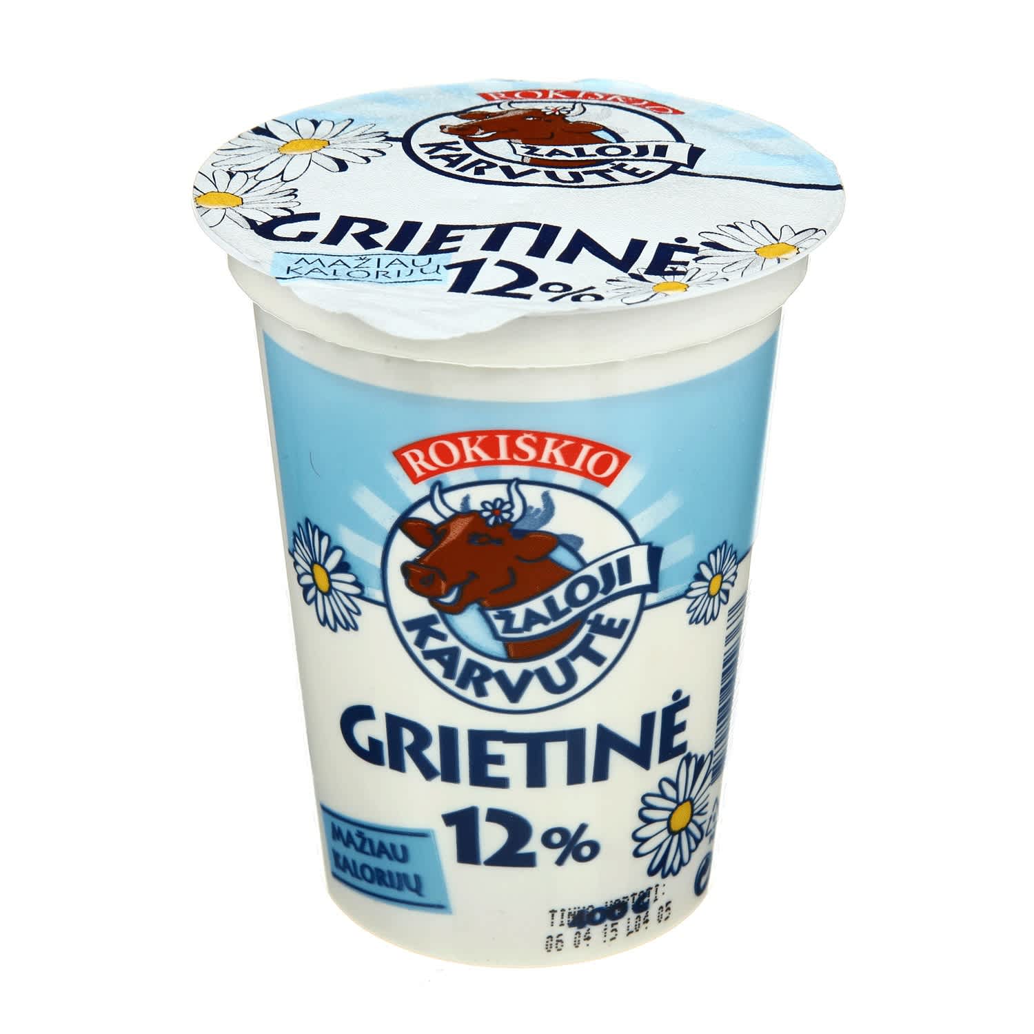 Сметана ŽALOJI KARVUTĖ, 12% жира, 400 г
