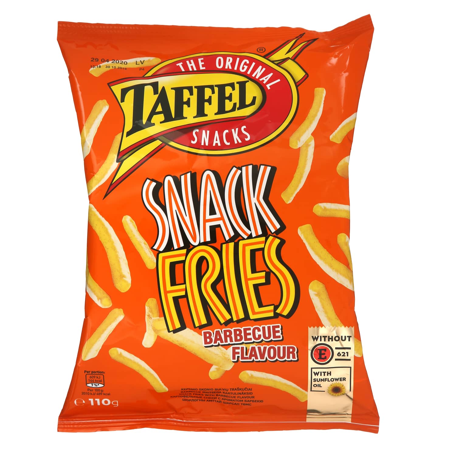 Barbecue flavor potato sticks TAFFEL, 110 g