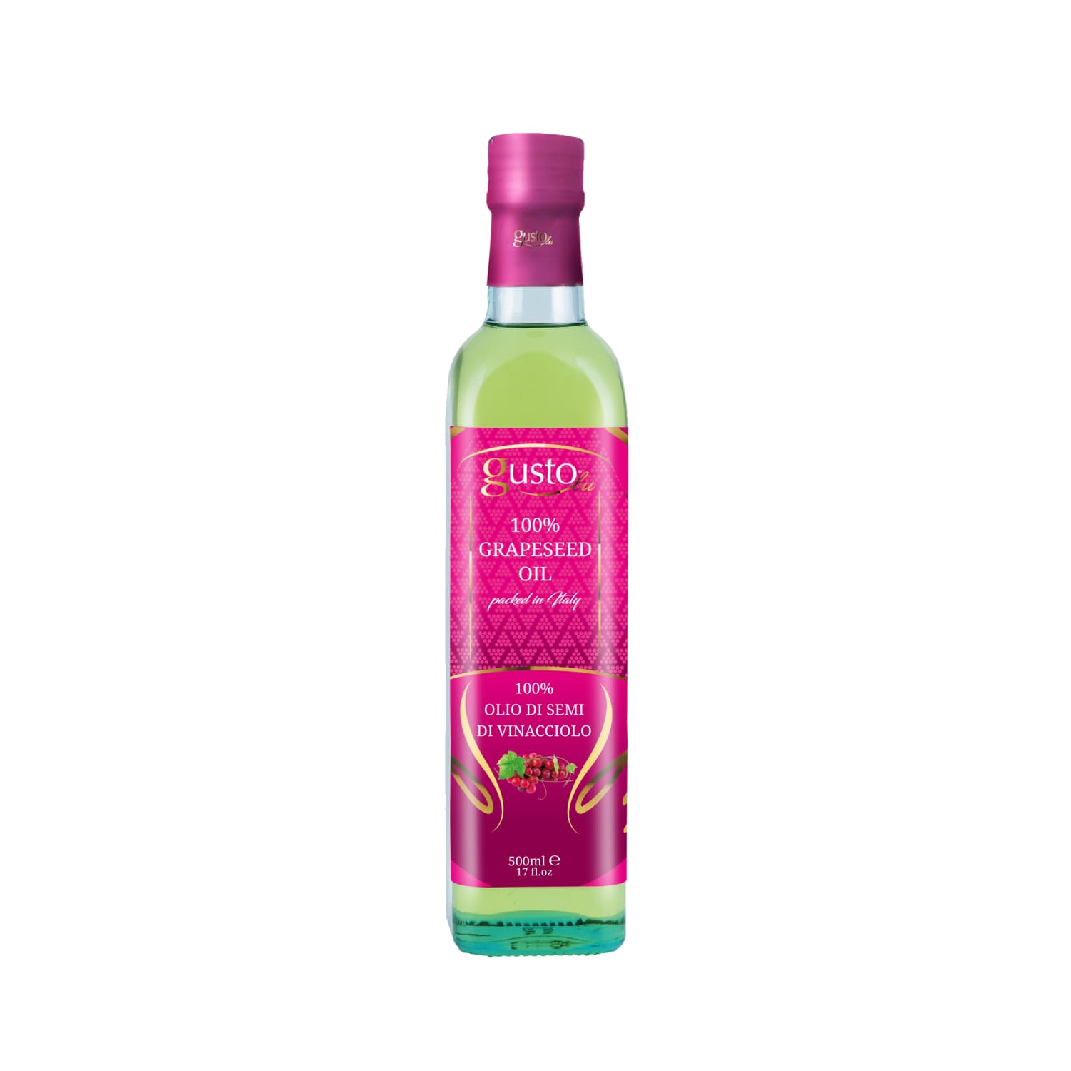 Grape seed oil GUSTOLU, 500 ml