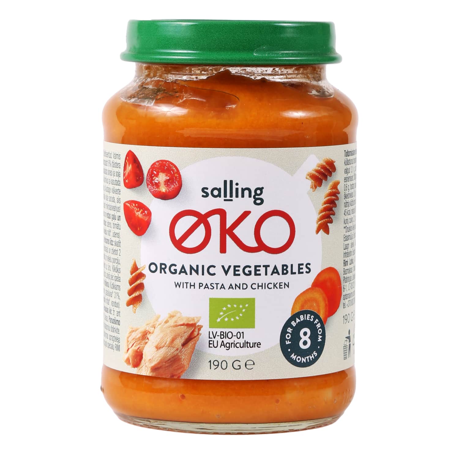 Ekol. vegetable puree SALLING OKO with chicken, 190 g