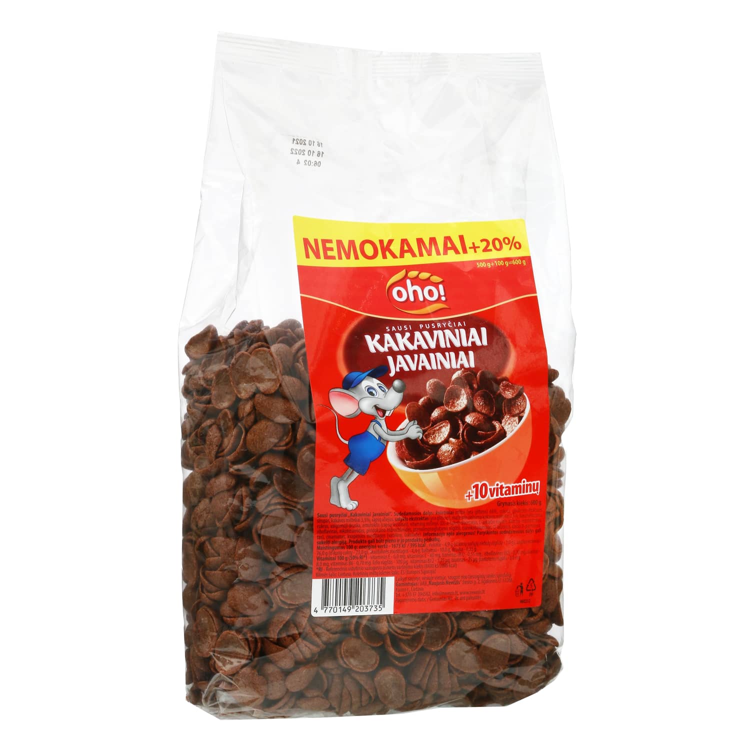 Завтрак OHO COCOA CRUNCH, 500г