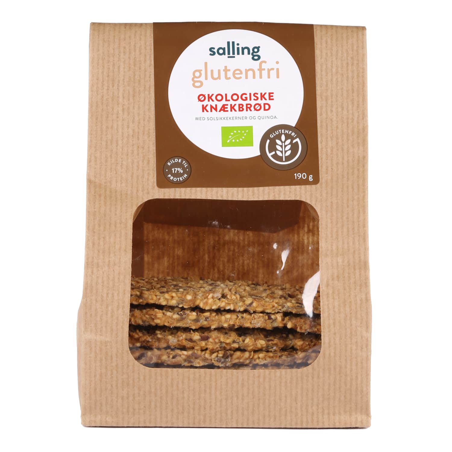 Ekol. krekeriai su saul. SALLING, 190 g