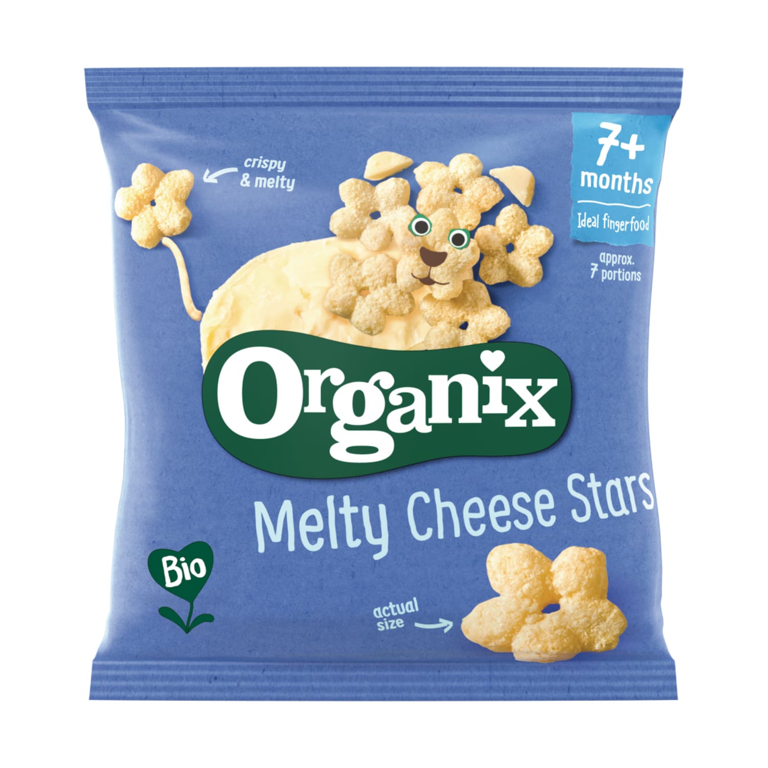 Ekol. cheese snack ORGANIX STARS, 7 months+, 20 g