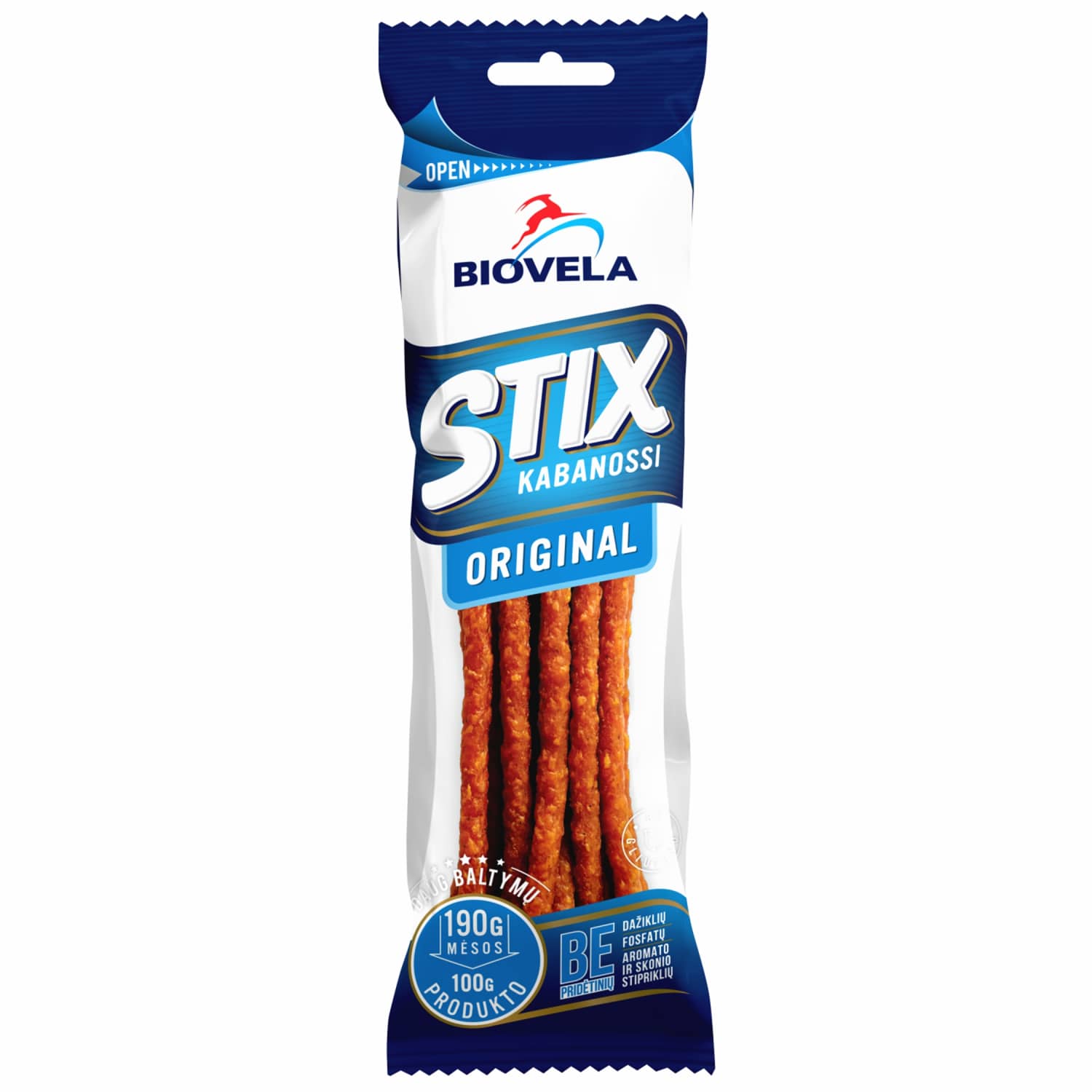 Hot smoked sticks KABANOSSI, 100 g