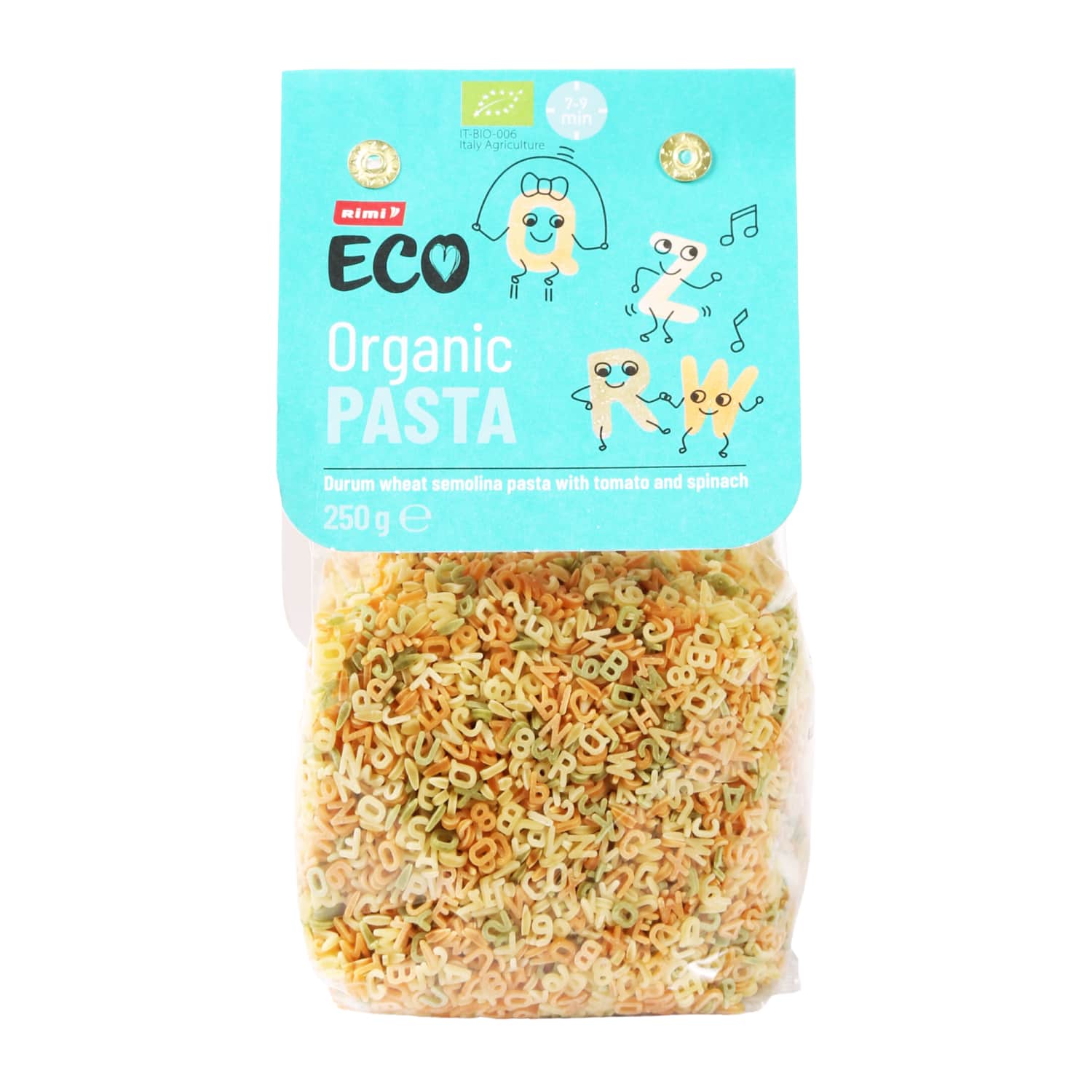 Органическая паста RIMI ECO TROCOLOR ALPHABET, 250 г