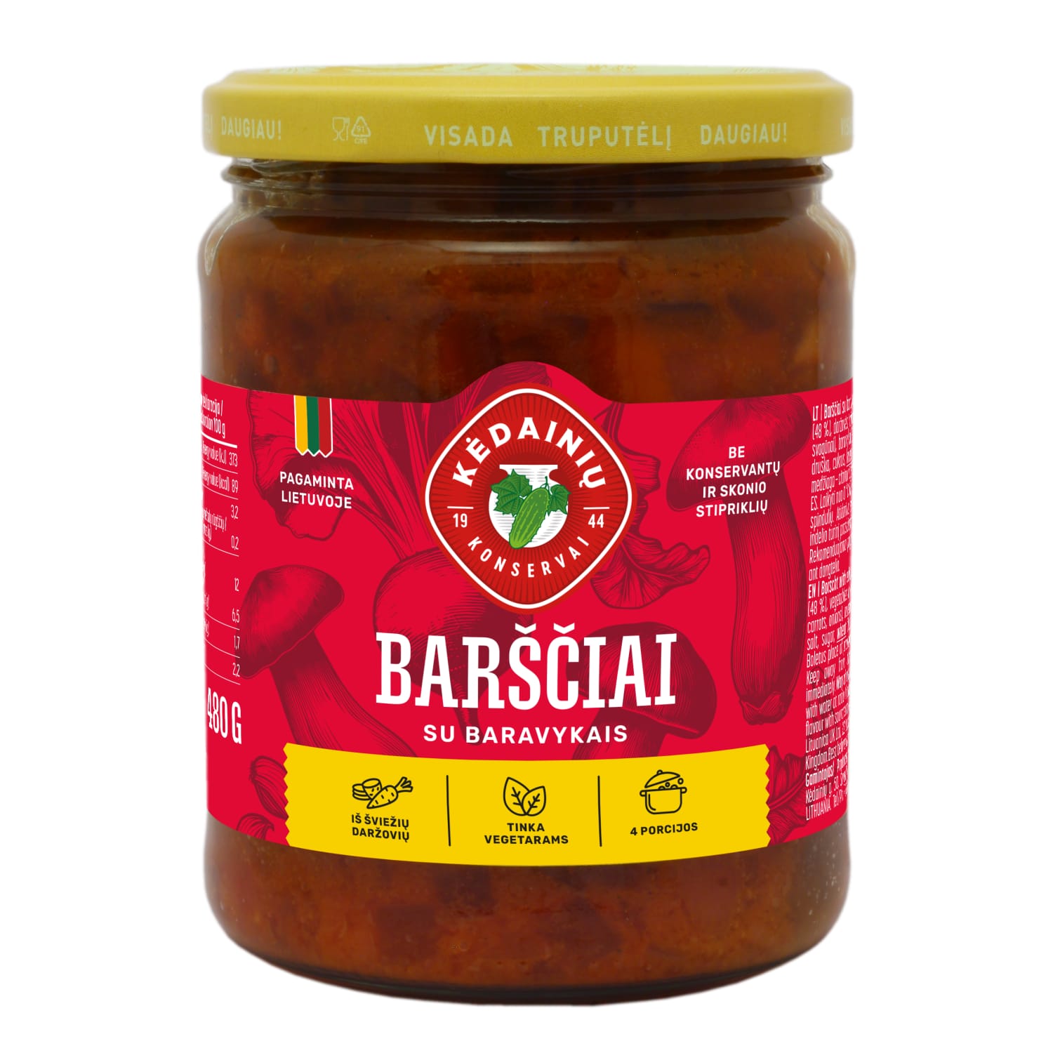 Barščiai su baravykais KKF, 480 g