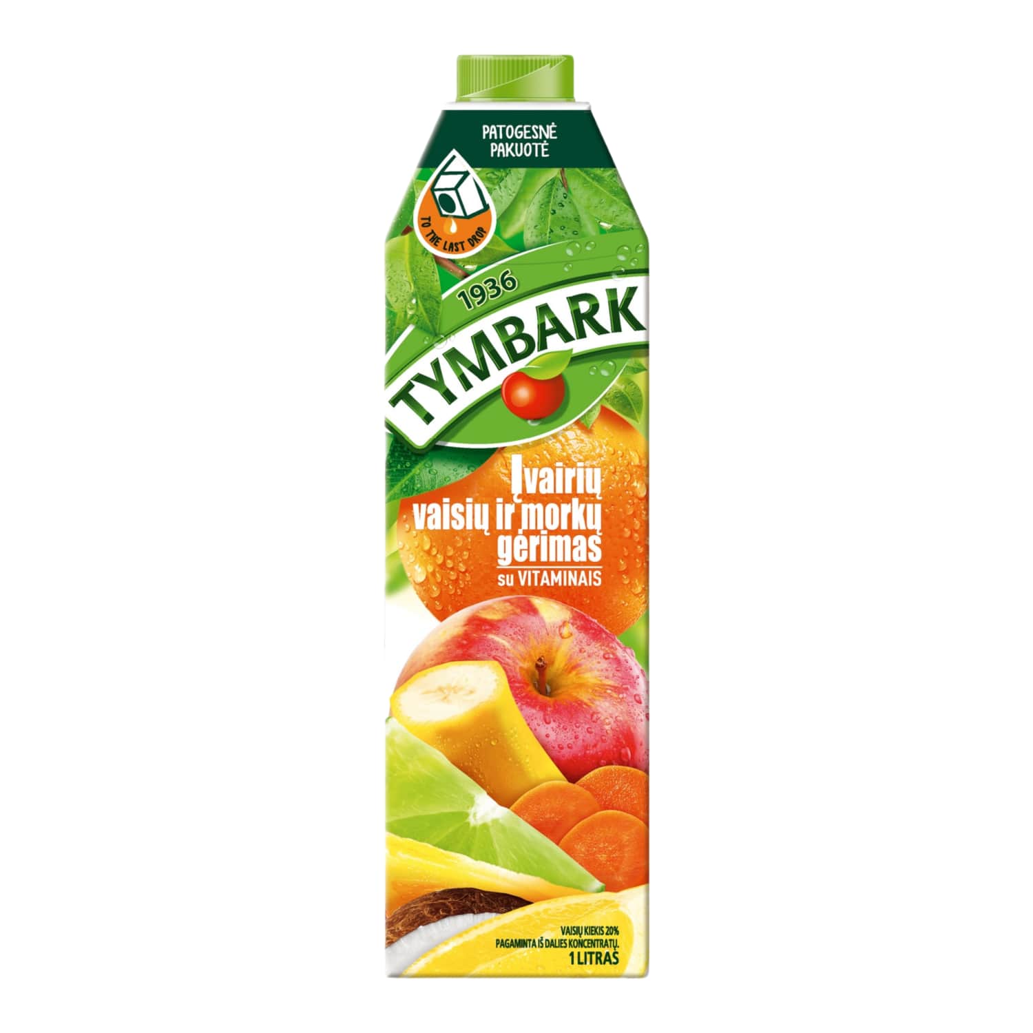 Напиток из фруктов и моркови TYMBARK, 1 л