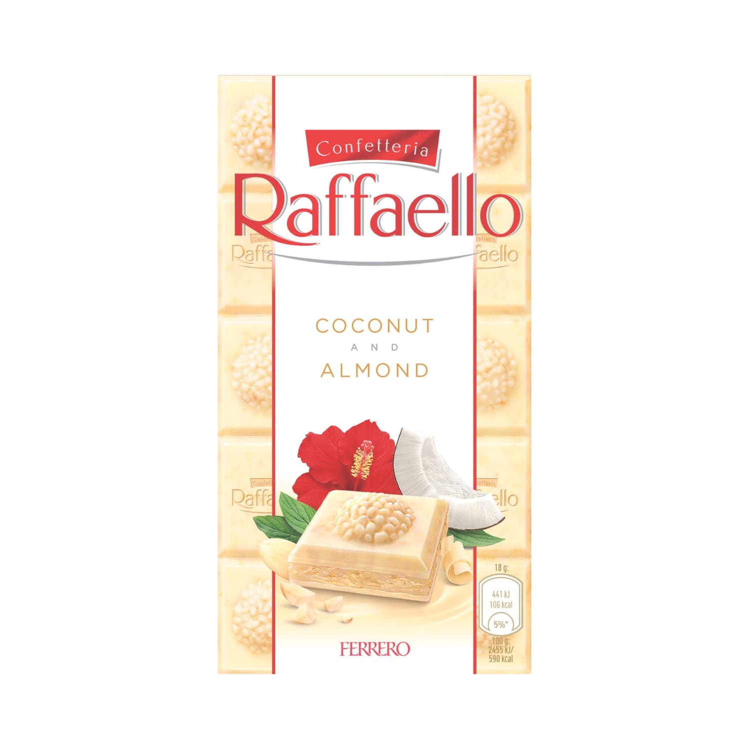 White chocolate RAFFAELLO, 90 g