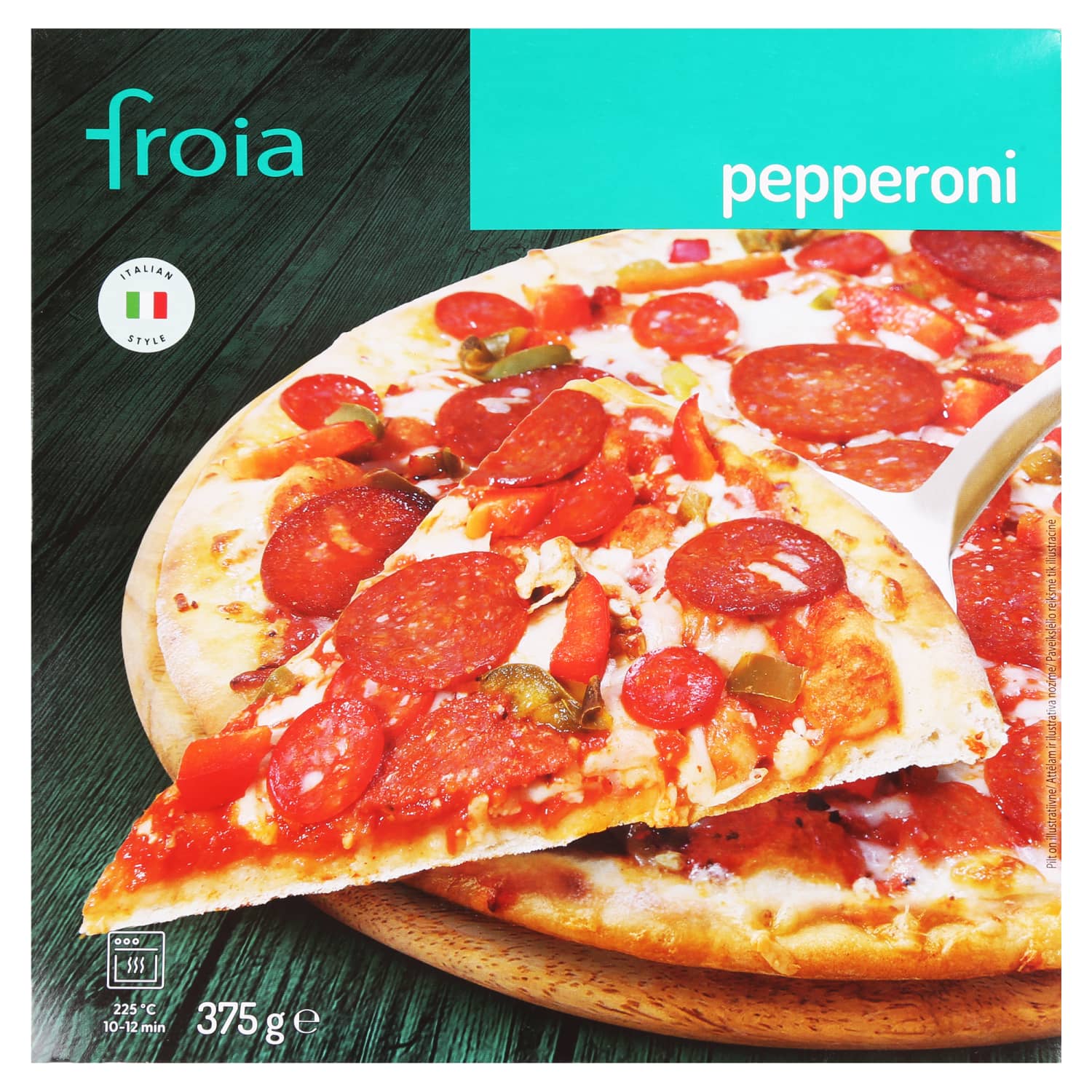 Pizza with pepperoni, cheese, RIMI FROIA, 375 g