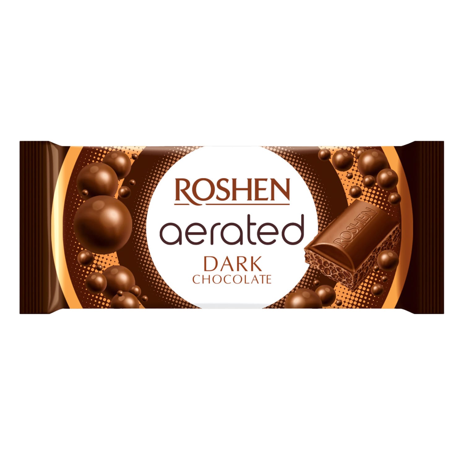 Dark porous chocolate ROSHEN EXTRA DARK, 80 g