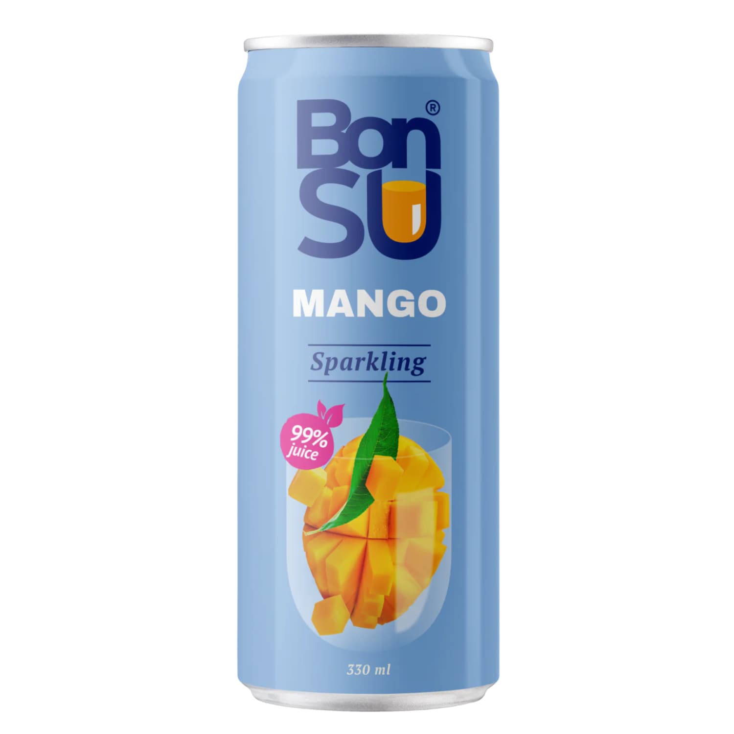 Gazuotas mangų sulčių gėrimas BONSU, 0,33 l