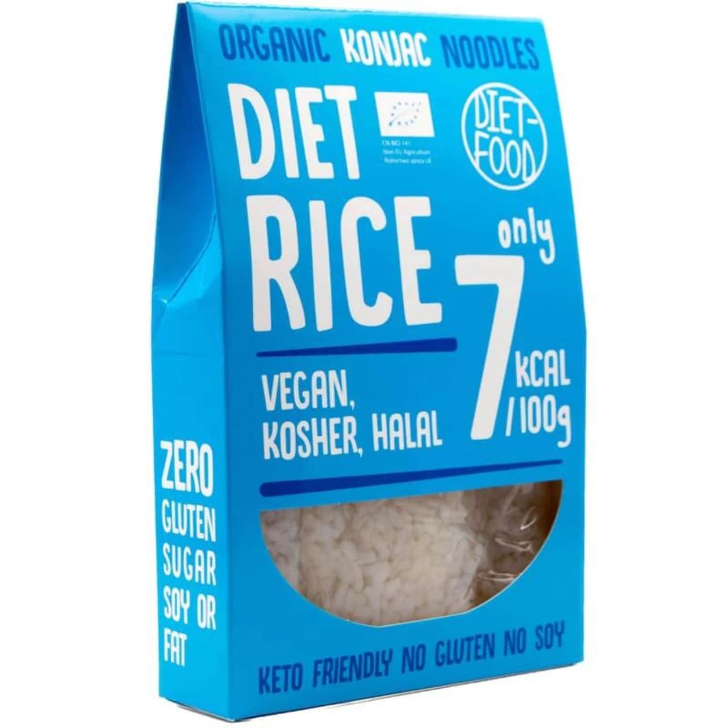Ekol. KONJAC ryžių makaronai DIET-FOOD, 385 g