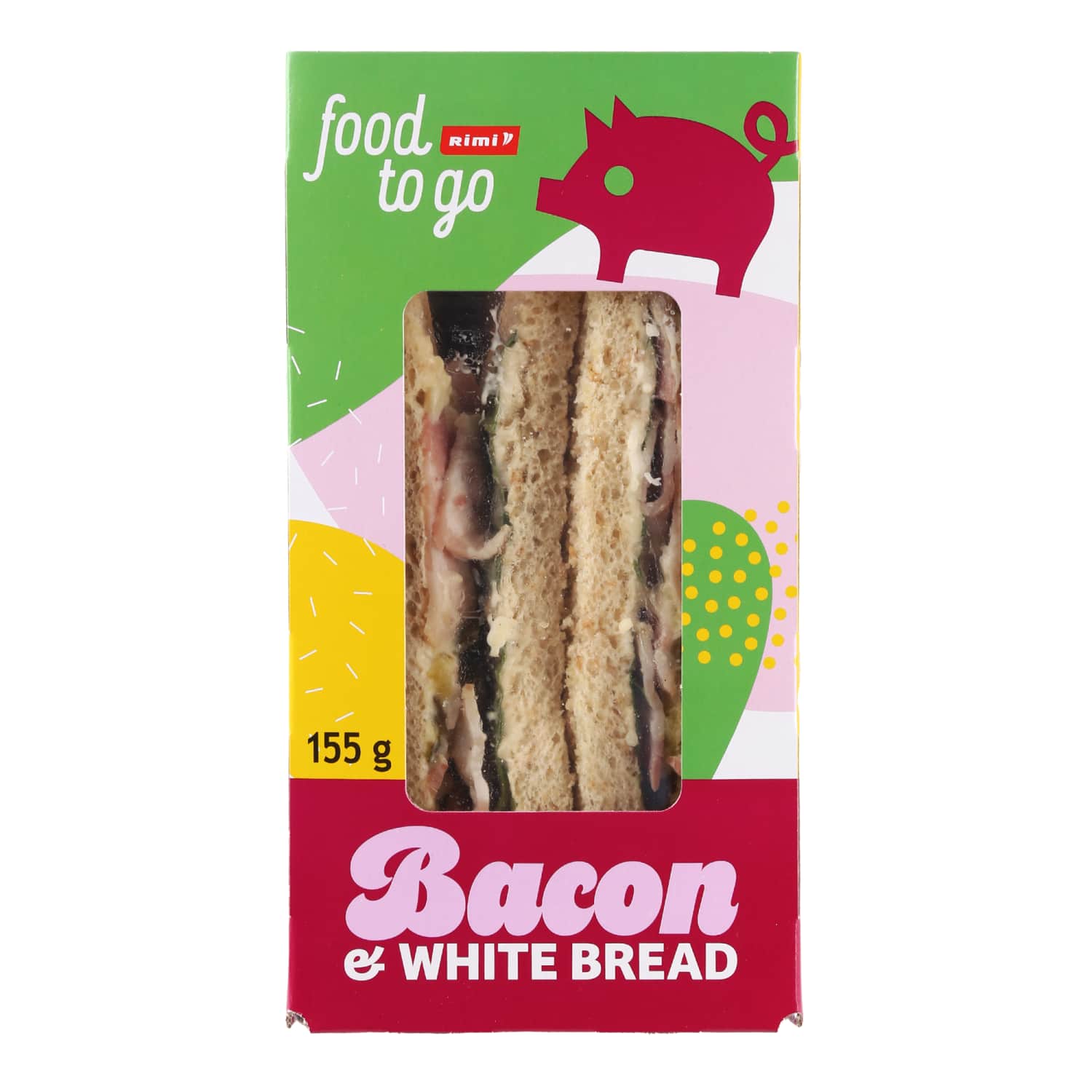 Sandwich with bacon RIMI, 155 g