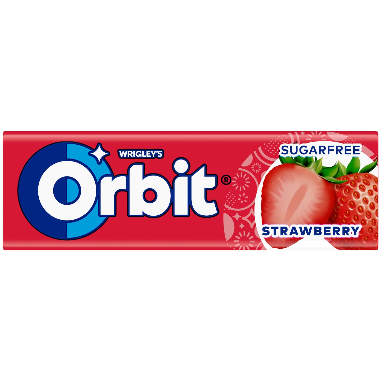 Braškių skon. kr. guma su saldikl. ORBIT, 14g