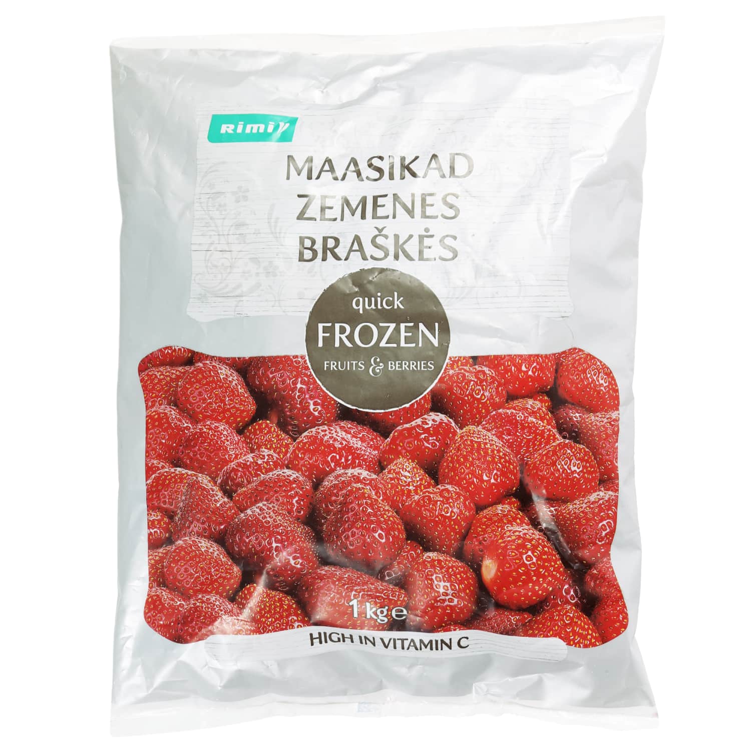 Greitai užšald. braškės RIMI, 1 kg