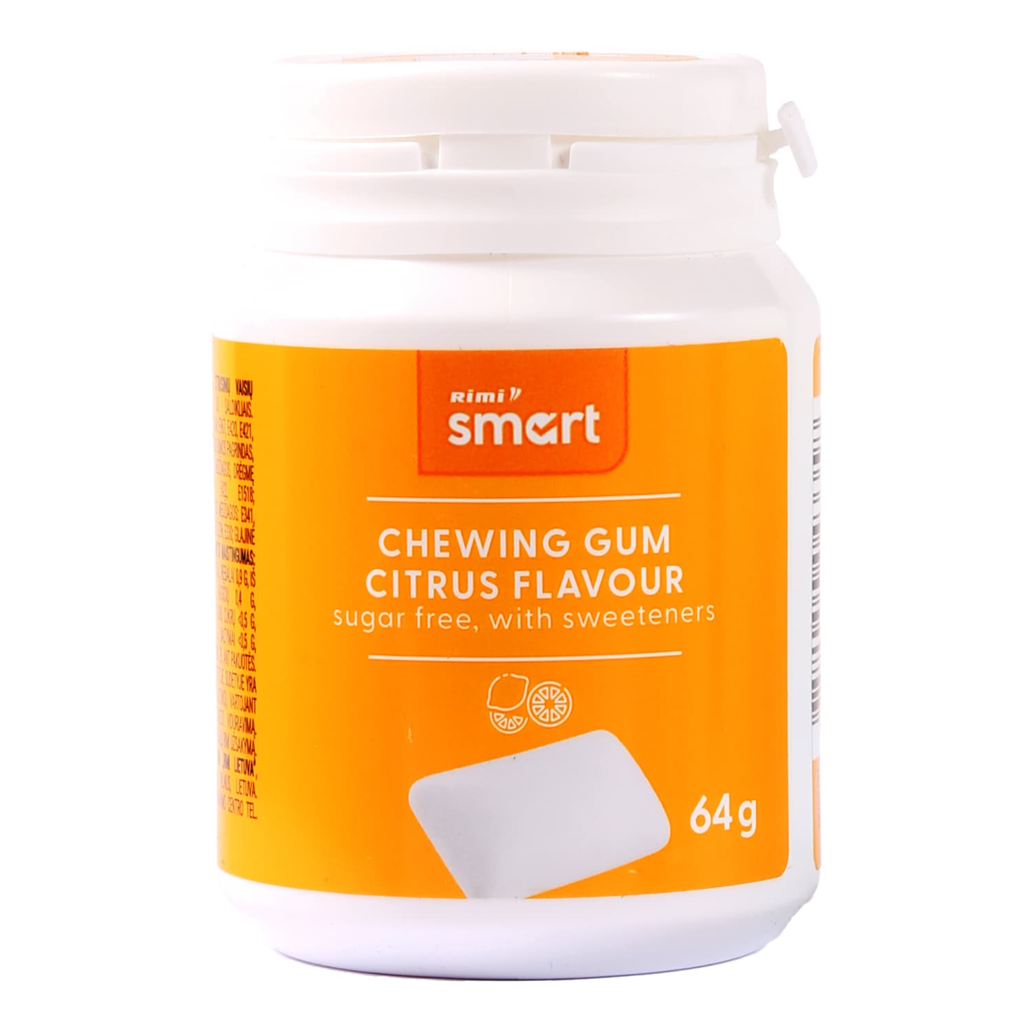 Kr. guma RIMI SMART citrusų sk. su sald., 64g