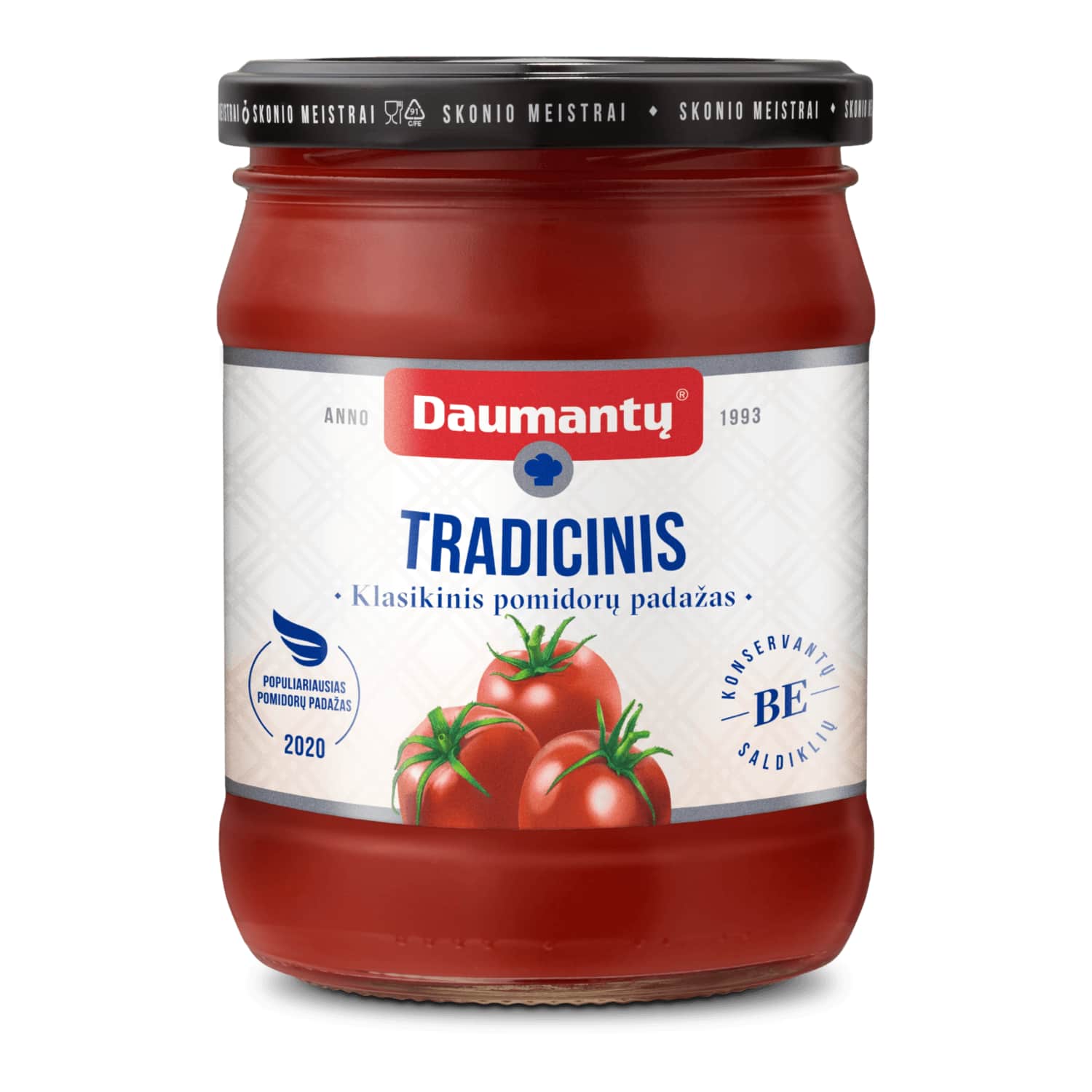 Classic DAUMANTŲ Tomato Sauce (Traditional), 500g