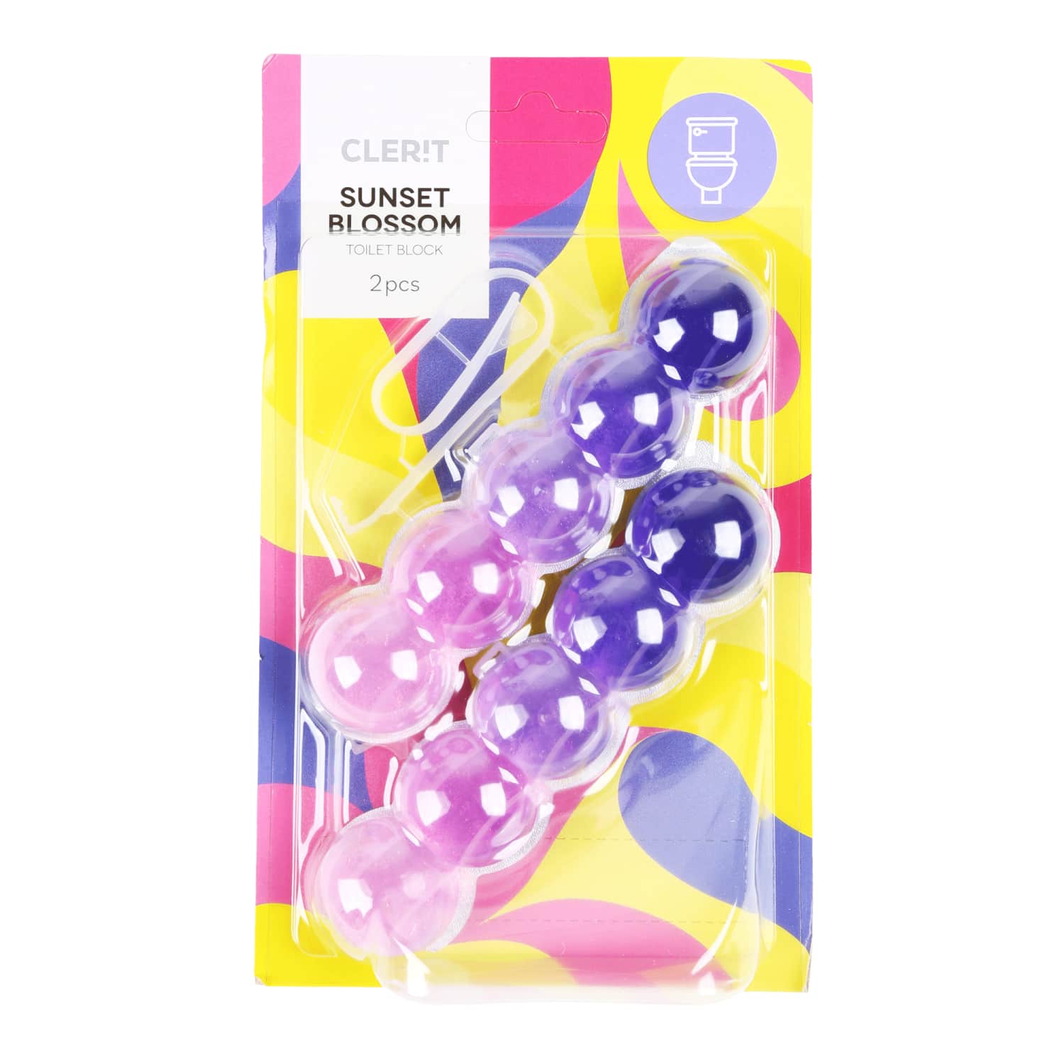 Toilet block CLERIT SUNSET BLOSSOM, 2x35g