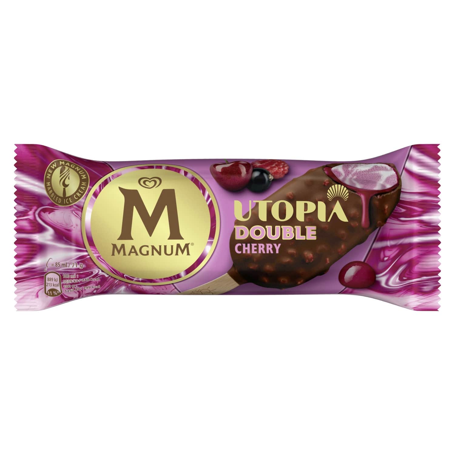 Valg. ledai su vyšn. ir gr. MAGNUM, 85ml/71g