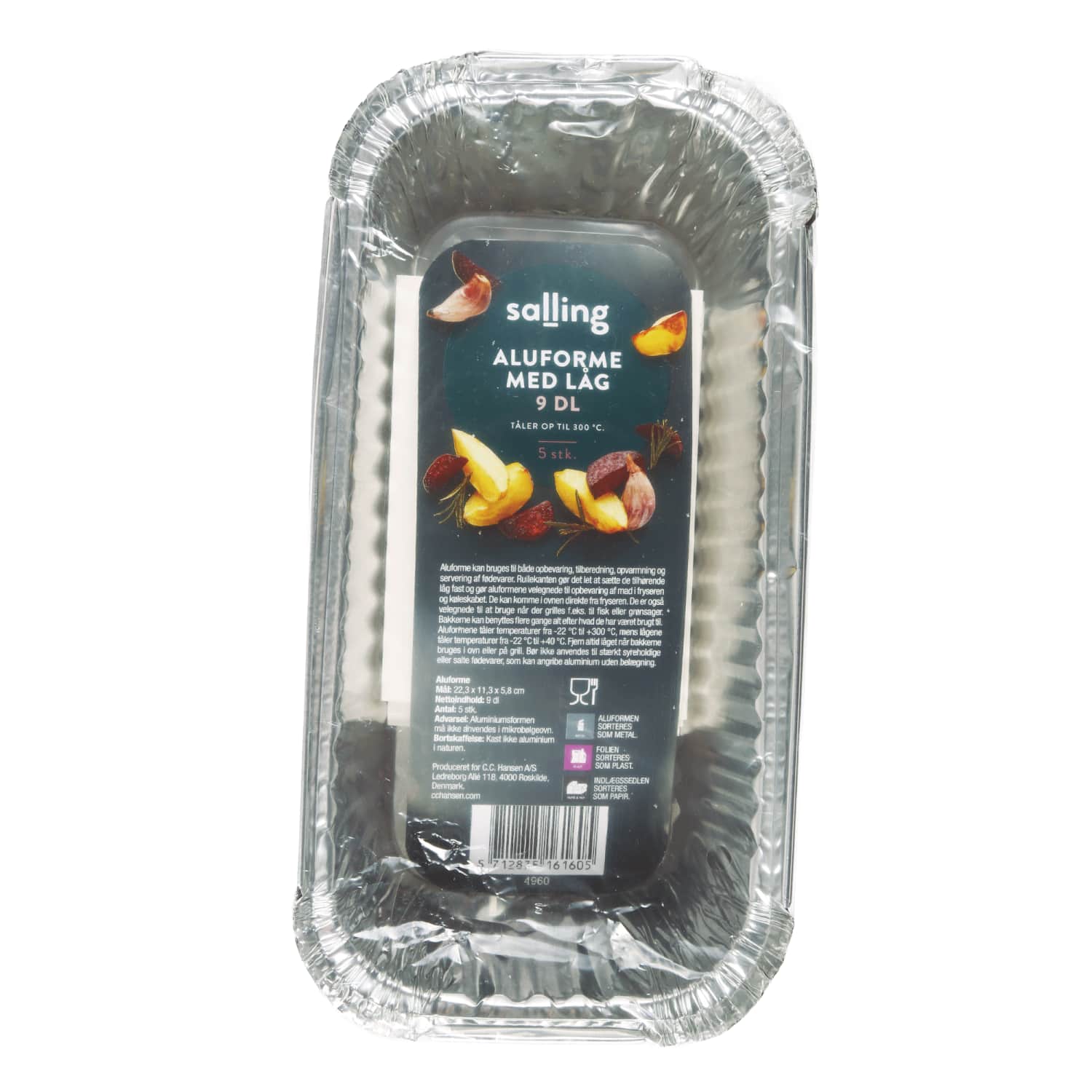Aliuminio forma SALLING, 900 ml, 5 vnt.