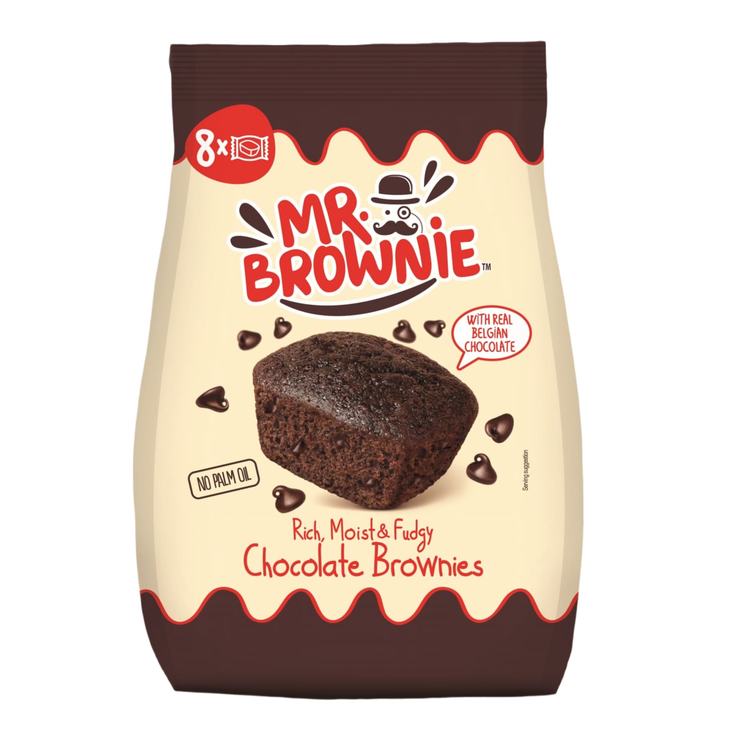 Keksiukai su belg. šokol. MR BROWNIE, 200 g