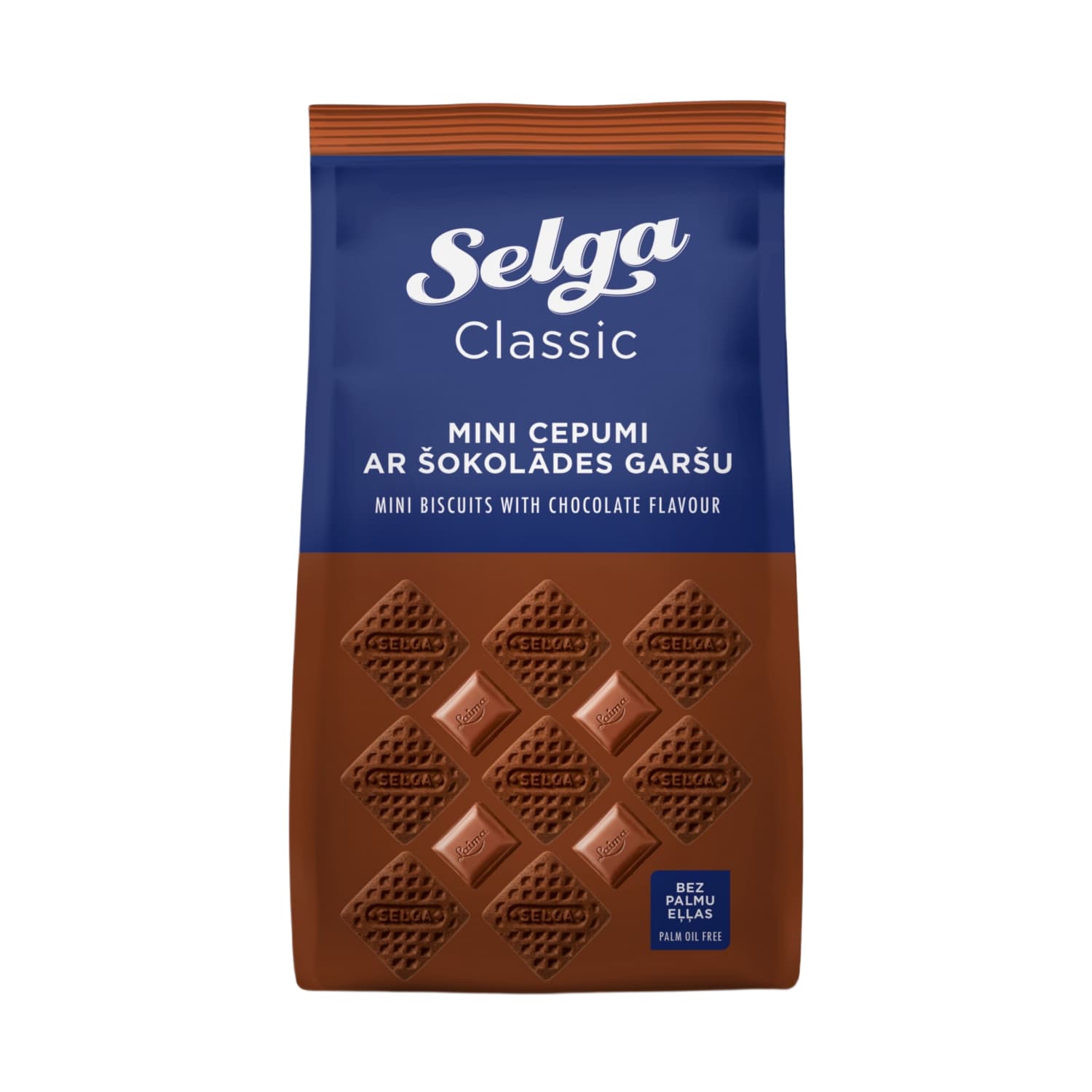 Chocolate flavored cookies SELGA MINI, 250 g