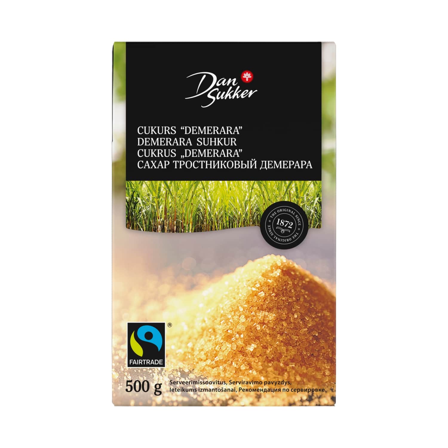 Cukrus DAN SUKKER DAMERARA, 500g