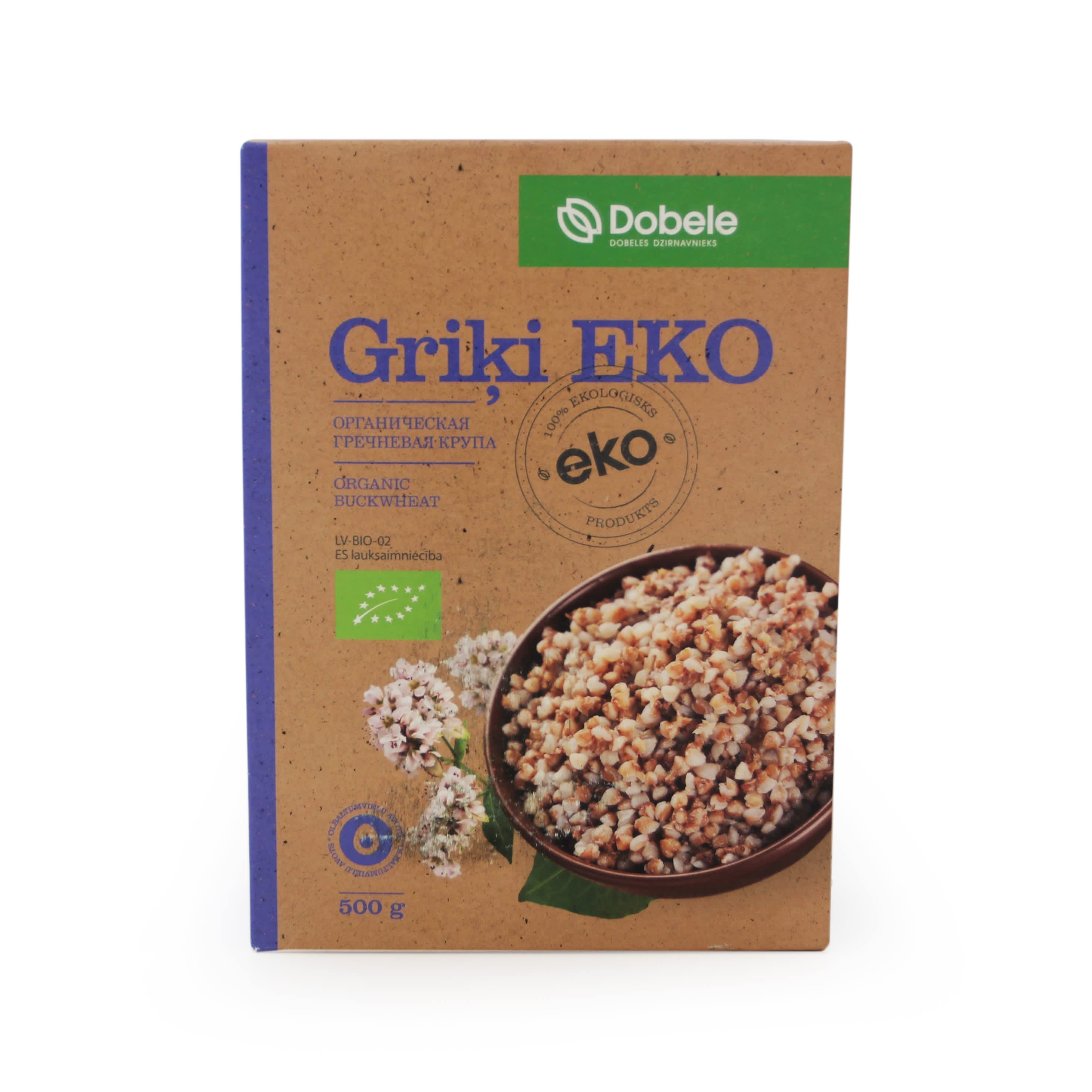 Organic buckwheat DOBELE, 500 g