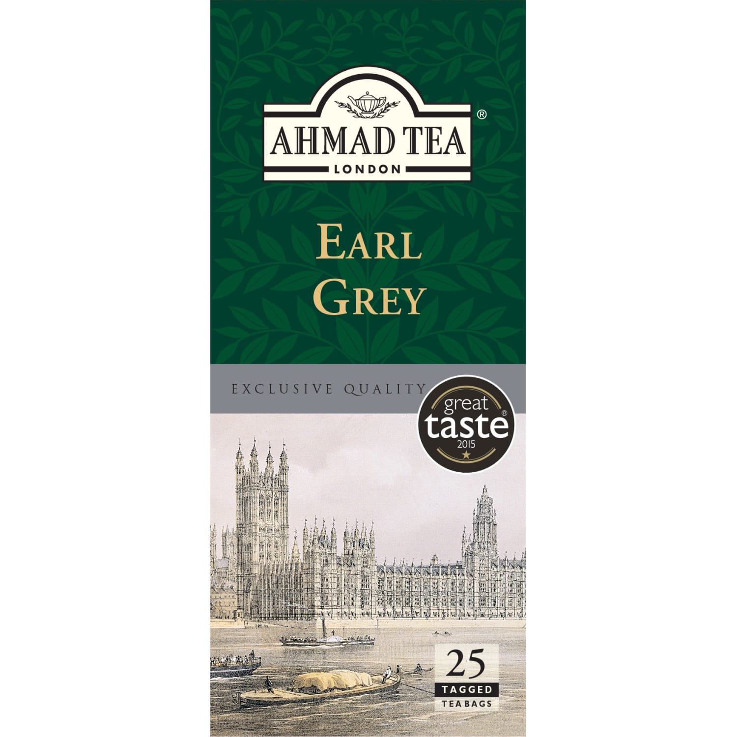 Black tea AHMAD EARL GREY, 25 pcs.