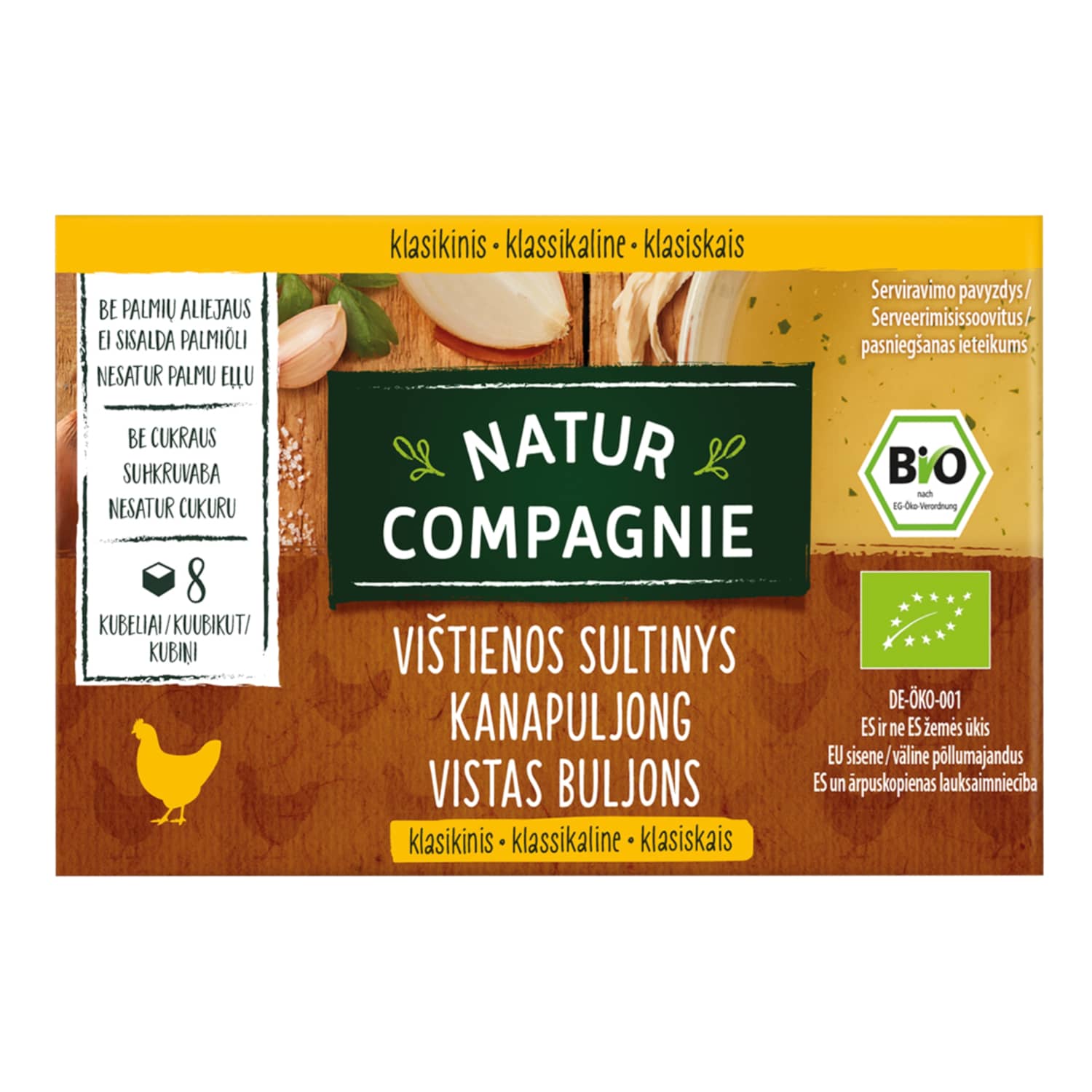 Organic chicken broth NATUR COMPAGNIE, 88 g