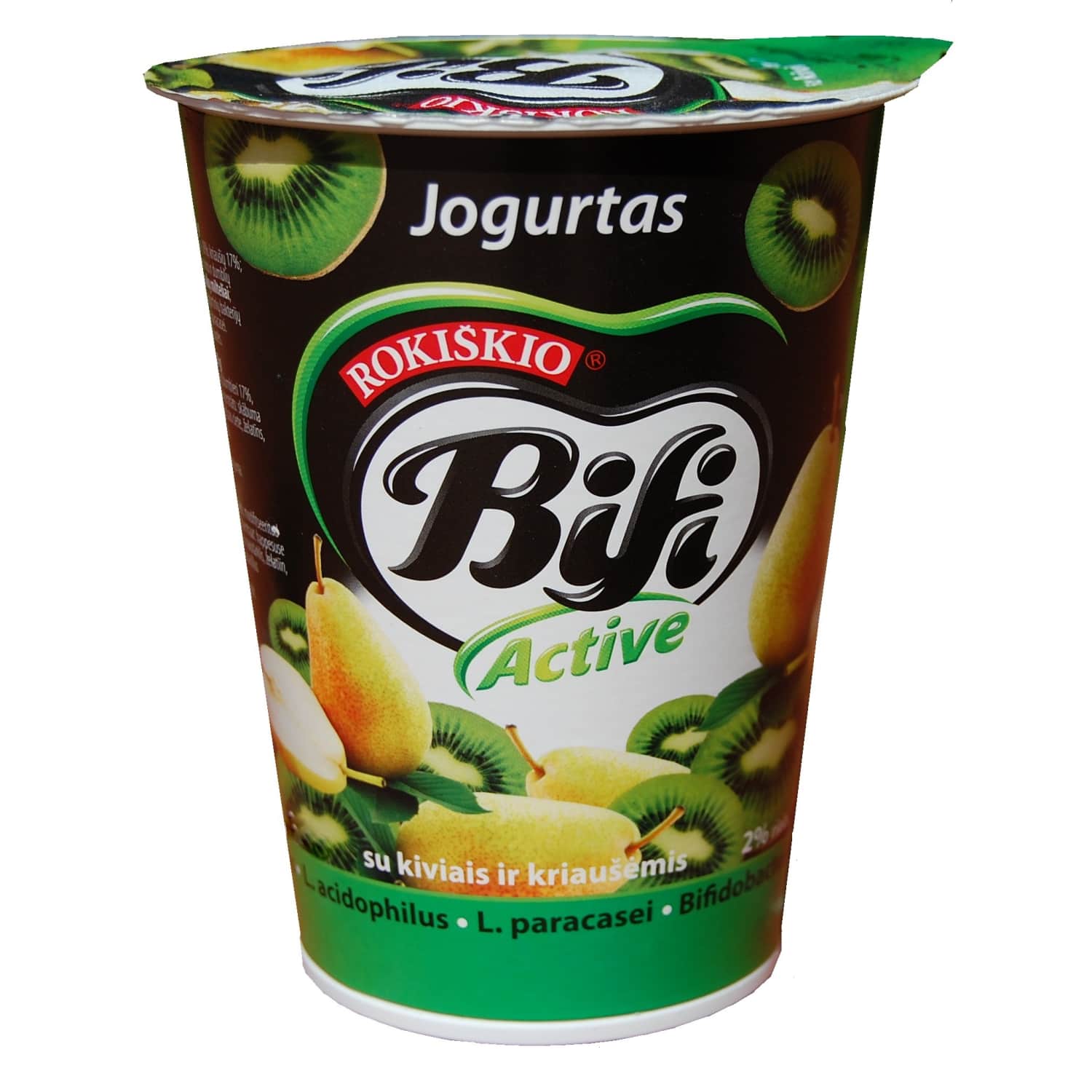 Jogurtas su kiv. ir kr. BIFI ACTIVE, 2%, 360g