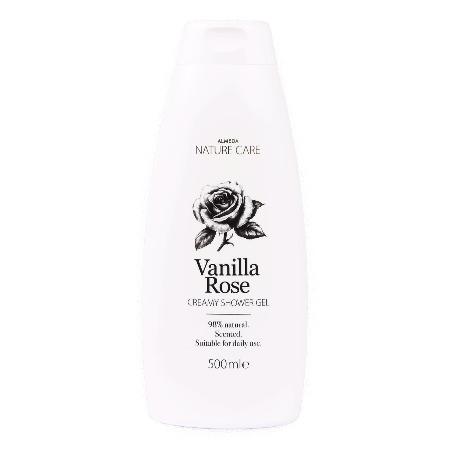 Dušo želė ALMEDA NAT. CARE VAN. ROSE, 500 ml