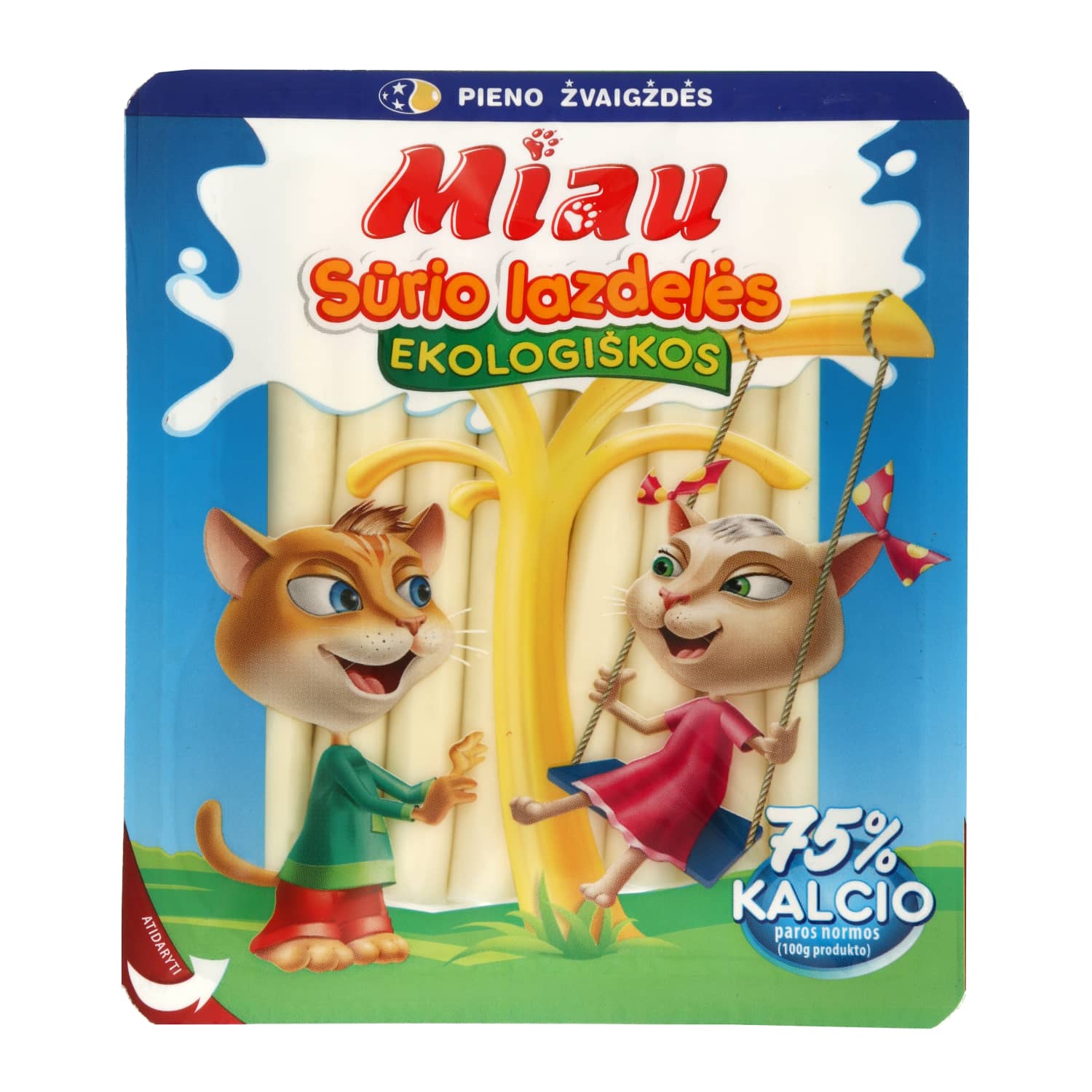 Organic cheese sticks MIAU, 270 g