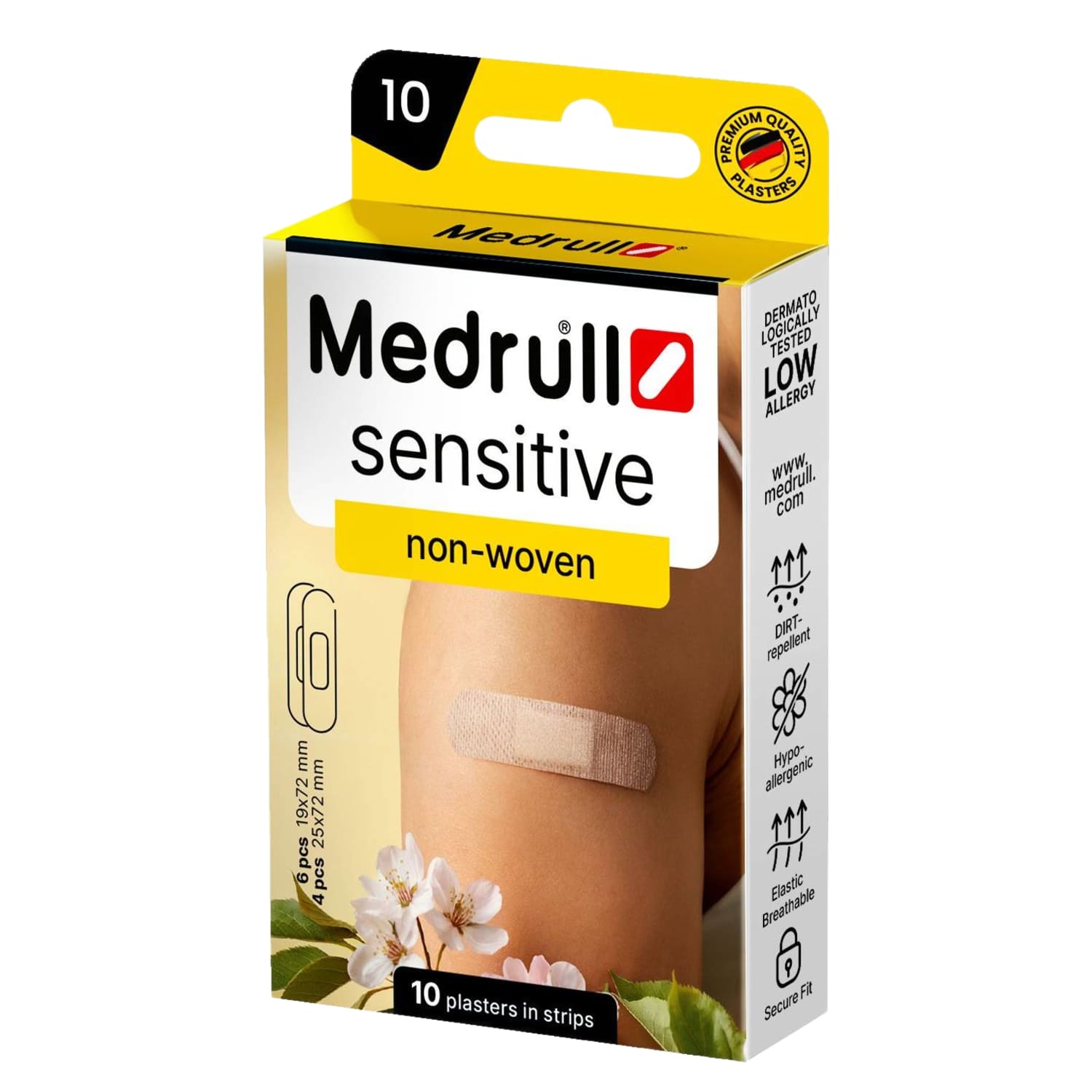 Pleistrai MEDRULL SENSITIVE, 10 vnt.