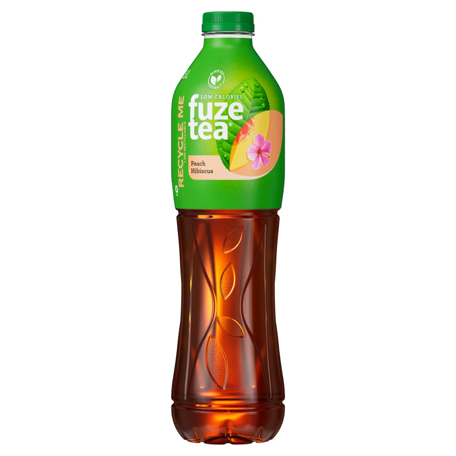 Peach flavored black tea drink FUZE TEA, 1.5l