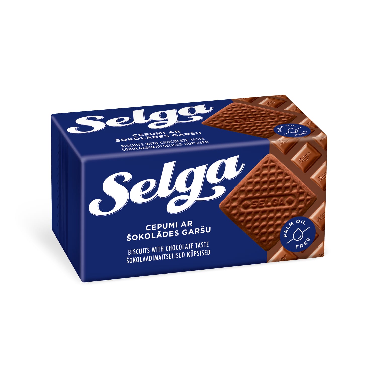 Sausainiai SELGA, šokolado skonio, 180 g