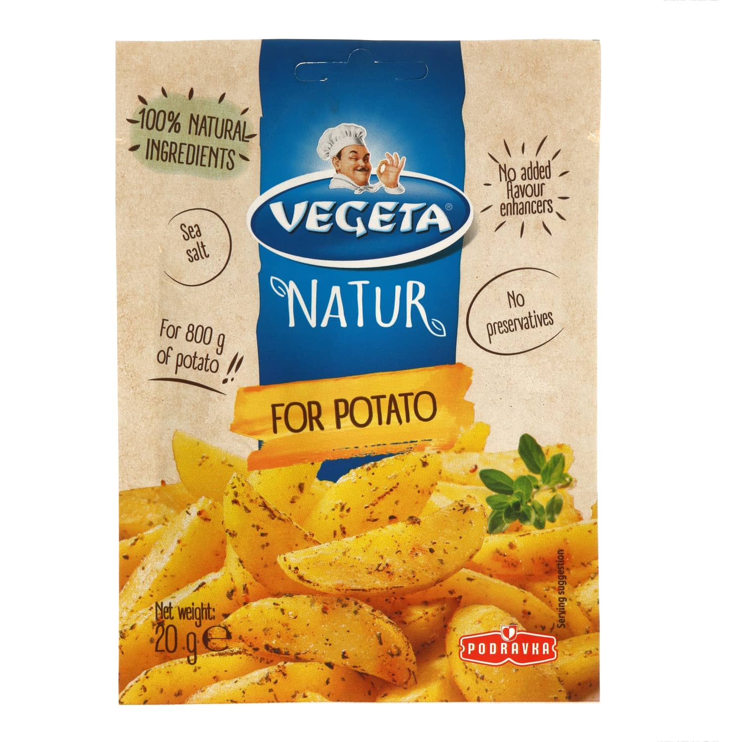 Специи для картофеля VEGETA NATUR, 20 г