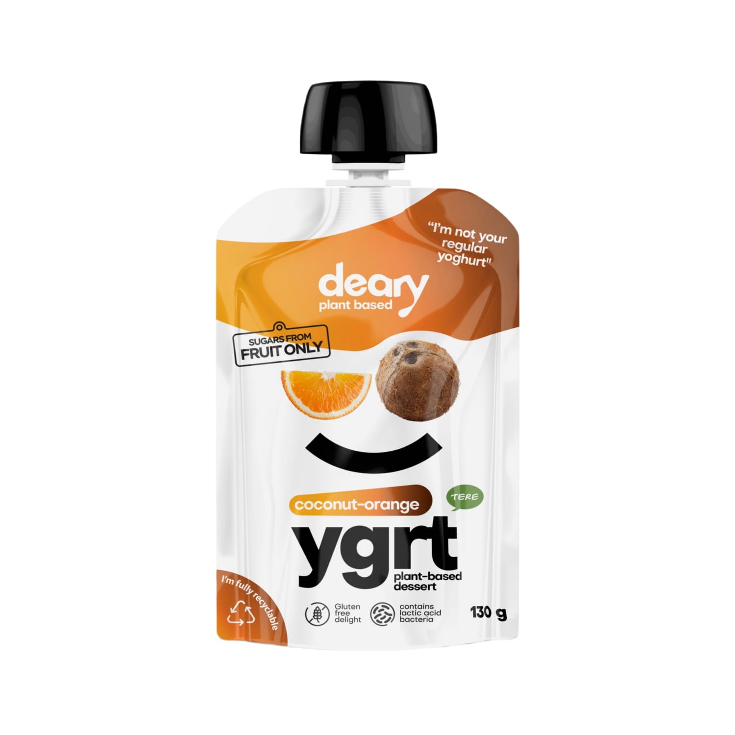 Coconut orange plant-based dessert DEARY, 130 g