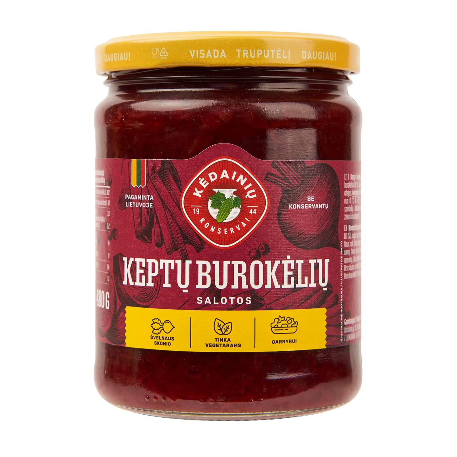 Keptų burok. sal. KĖDAINIŲ KONSERVAI, 480 g