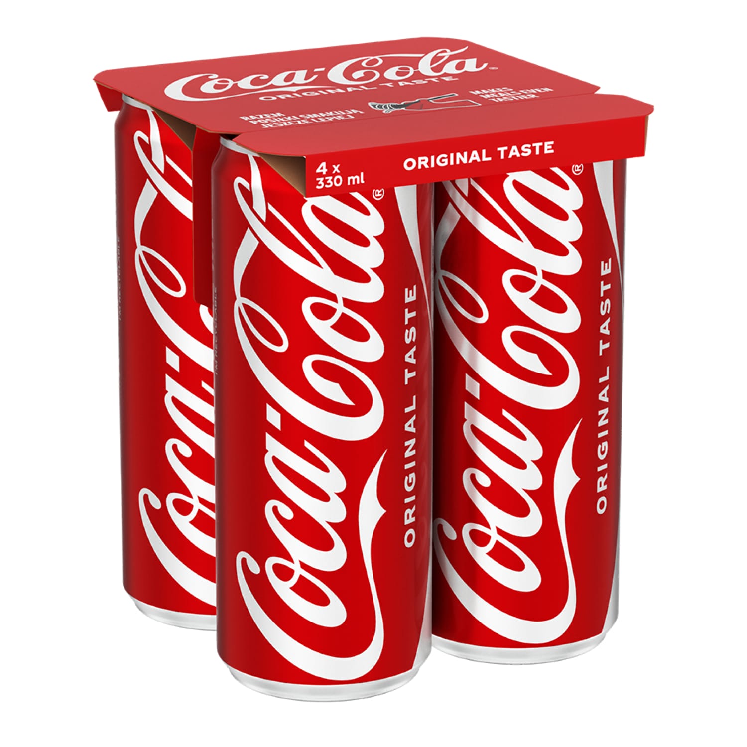 Gaz. gaivusis gėrimas COCA-COLA, 4 x 0,33 l