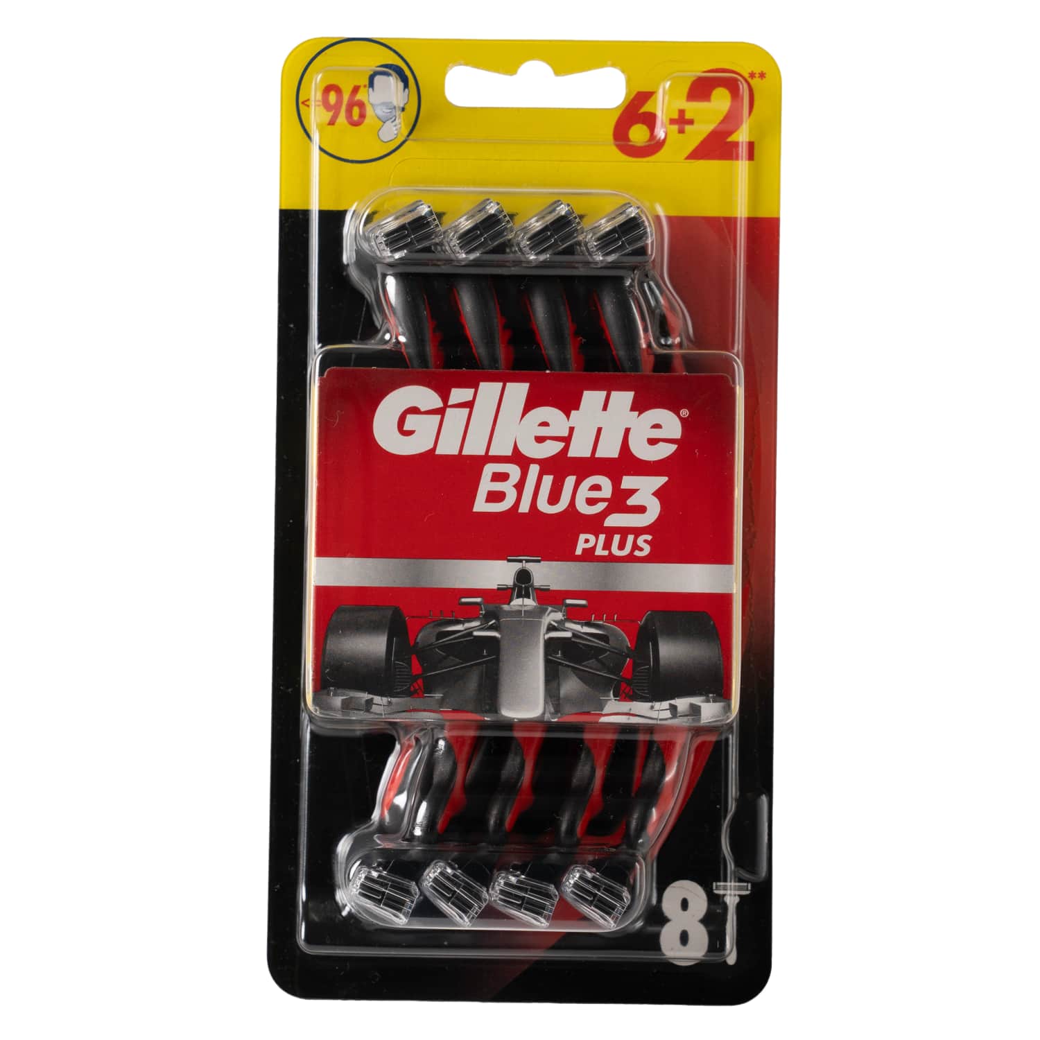 Vienk. skust. Gillette BLUE 3 Red 6+2vnt