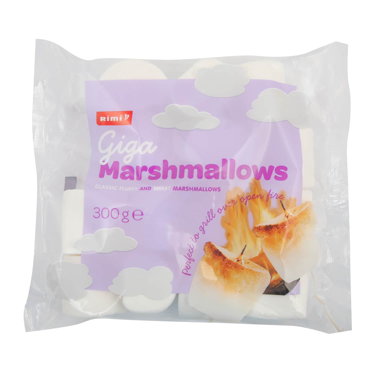 Зефирные конфеты RIMI MAXI MARSHMALLOWS, 300 г