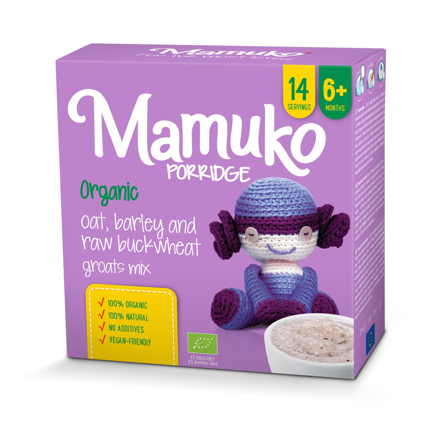 Ekol. MAMUKO cereal mix, 6 months, 240 g