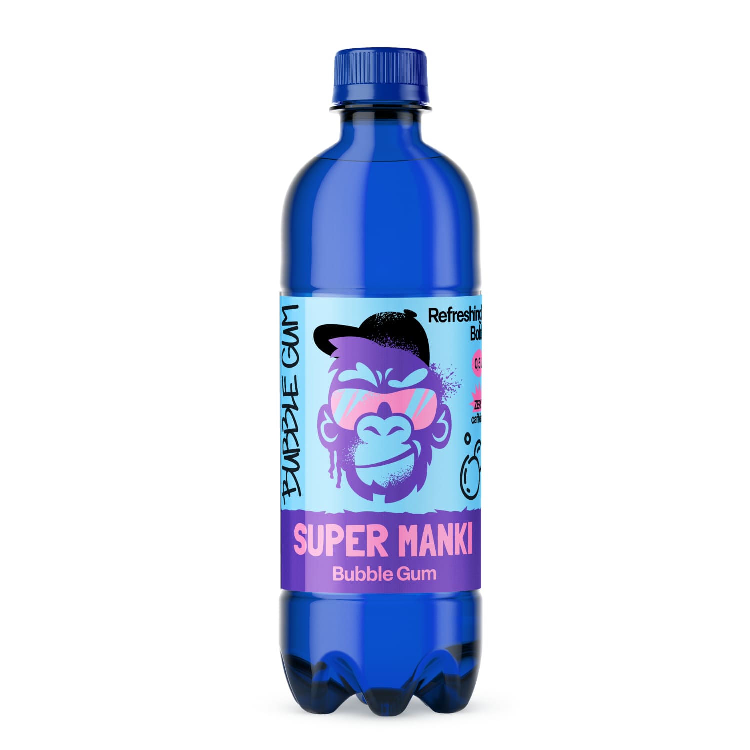 Soft drink SUPER MANKI BUBBLE GUM, 0.5 l